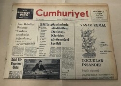 Cumhuriyet Gazetesi 11 Eylül 1975 GZ1625 - 1