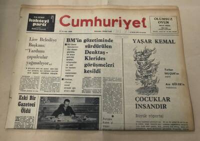Cumhuriyet Gazetesi 11 Eylül 1975 GZ1625 - 1