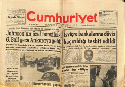 Cumhuriyet Gazetesi 11 Haziran 1964 - İsviçre Bankalarına Döviz Kaçırıldı, Patrik Athenagoras Kalp Krizi Geçirdi, Grucho Marz GZ87971 - 1
