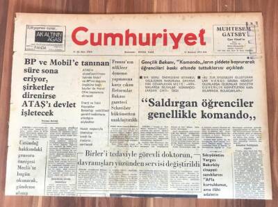 Cumhuriyet Gazetesi 11 Haziran 1974 GZ221 - 2