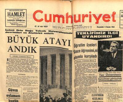 Cumhuriyet Gazetesi 11 Kasım 1965 - Batı Trakyadaki Türk Emlaki Kamulaştırılıyor GZ103171 - 1