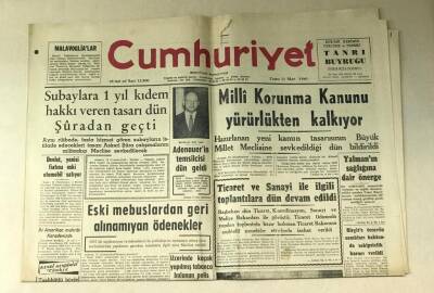 Cumhuriyet Gazetesi 11 Mart 1960 GZ842 - 1