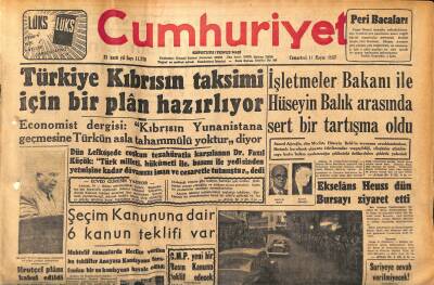 Cumhuriyet Gazetesi 11 Mayıs 1957 - Ortadoğuya 120 Milyonluk Amerikan Yardımı Geliyor - Hrutçef Planı Kabul Edildi GZ119879 - 1