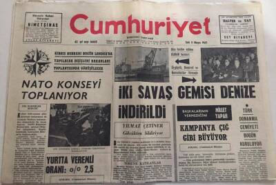 Cumhuriyet Gazetesi 11 Mayıs 1965-Nato Konseyi Toplanıyor GZ6047 - 2