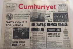 Cumhuriyet Gazetesi 11 Mayıs 1965-Nato Konseyi Toplanıyor GZ6047 - 1