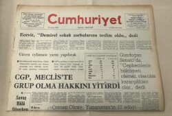 Cumhuriyet Gazetesi 11 Nisan 1975 GZ1595 - 2