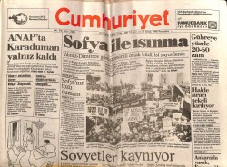Cumhuriyet Gazetesi 11 Ocak 1990 - ANAPta Karaduman Yalnız Kaldı GZ72496 - 2