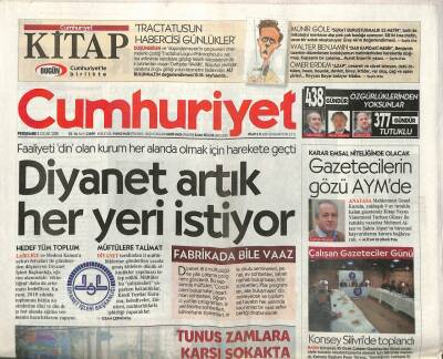 Cumhuriyet Gazetesi 11 Ocak 2018 - Bahçelinin Söylediği Sistem Gerçekten Var Mı ? - Konsey Silivride Toplantı GZ96015 - 1