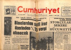 Cumhuriyet Gazetesi 11 Şubat 1967 - Stokçular Şekere Hücum Etti GZ103164 - 1
