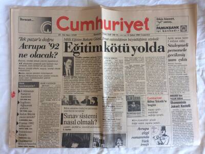 Cumhuriyet Gazetesi 11 Şubat 1989 - Milli Eğitim Bakanı Güzel , Fırsat Eşitsizliğinin Büyüdüğünü Söyledi GZ73029 - 1