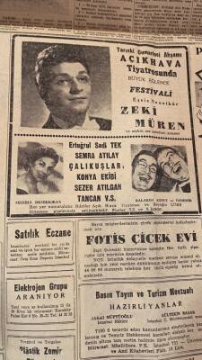 Cumhuriyet Gazetesi 11 Temmuz 1958 - Açıkhava Tiyatrosunda Zeki Müren - Tito İle Nasır Bir Tebliğ Neşrettiler GZ98004 - 2
