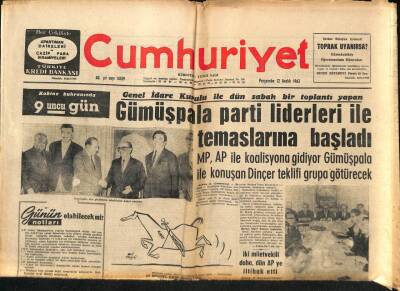 Cumhuriyet Gazetesi 12 Aralık 1963 - Diyarbakır Civarında Yontma Taş Devrine Ait Bazı Kalıntı Bulundu GZ98191 - 1