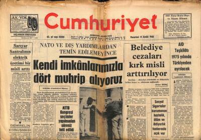 Cumhuriyet Gazetesi 12 Aralık 1966 - Oswaldın Sahibi Ruby Kanser GZ84972 - 1