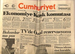 Cumhuriyet Gazetesi 12 Aralık 1989 - Dünya İzleme Timi Kuruldu GZ62289 - 2