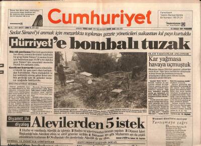 Cumhuriyet Gazetesi 12 Aralık 1991 - Demirel Özalla Barış Sağladık GZ87403 - 1