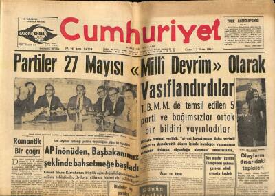 Cumhuriyet Gazetesi 12 Ekim 1962 - Yemen Suudi Arabistan İle Bir Harb Halinde Olduğunu Dün Açıkladı GZ121309 - 1