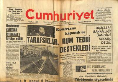 Cumhuriyet Gazetesi 12 Ekim 1964 - Diyanet İşleri Başkanı Emekliye Sevk Edildi GZ84966 - 1