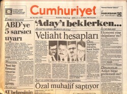 Cumhuriyet Gazetesi 12 Ekim 1989 - Büyüklere Batman Masalları - ABD'ye 5 Sarsıcı Uyarı GZ157883 - Gökçekoleksiyon