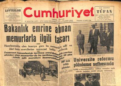 Cumhuriyet Gazetesi 12 Eylül 1960 - Türk Diş Tabibinin Buluşu GZ103210 - 1