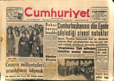 Cumhuriyet Gazetesi - 12 Haziran 1957 - Kıbrıs Türktür GZ110318 - 1