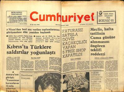 Cumhuriyet Gazetesi - 12 Haziran 1974 - Kıbrısta Türklere Saldırılar Yoğunlaştı GZ99369 - 1