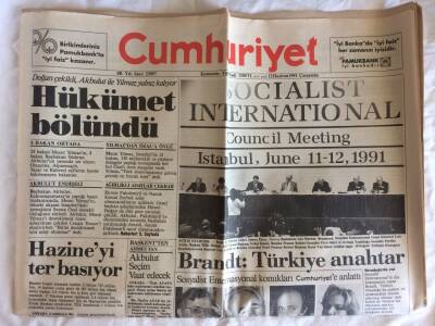 Cumhuriyet Gazetesi 12 Haziran 1991 - ABD , 5 Ülkenin Katıldığı Bir Formül Arıyor GZ73033 - 1