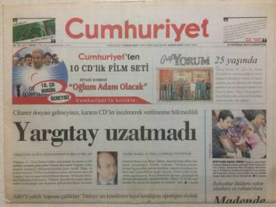Cumhuriyet Gazetesi 12 Haziran 2010 - Yargıtay Uzatmadı GZ50401 - 1