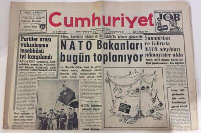 Cumhuriyet Gazetesi 12 Mayıs 1964 -NATO Bakanları Bugün Toplanıyor GZ6086 - 2