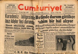 Cumhuriyet Gazetesi 12 Nisan 1948 - Karadeniz Bölgesinde Bazı Köyler Feci Durumda GZ69717 - 1