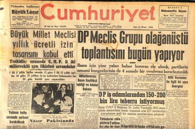 Cumhuriyet Gazetesi 12 Nisan 1960 - Güney Afrika Başbakanı Ağır Vaziyette , İyileşemiyeceği Anlaşılıyor - Ege Bölgesini Sarsan Deprem Devam Ediyor GZ120054 - 1