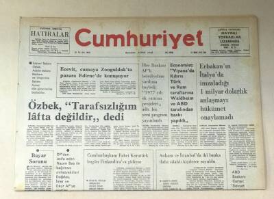 Cumhuriyet Gazetesi 12 Nisan 1977 GZ711 - 1