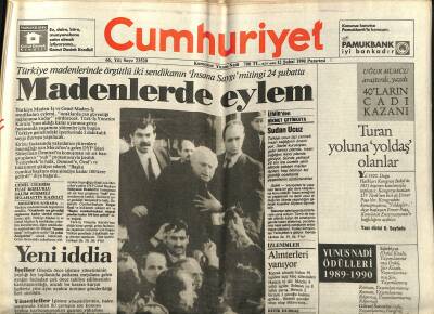 Cumhuriyet Gazetesi 12 Şubat 1990 - Mike Tyson , James Buster Douglasa Yenildi , Ancak Unvanını Şimdilik Rakibine Kaptırmadı GZ122278 - 1