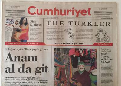 Cumhuriyet Gazetesi 12 Şubat 2006 - Kani Yılmaz Suikastını Bildirdi , AKPden Türban Kararına Tavır GZ25059 - 1