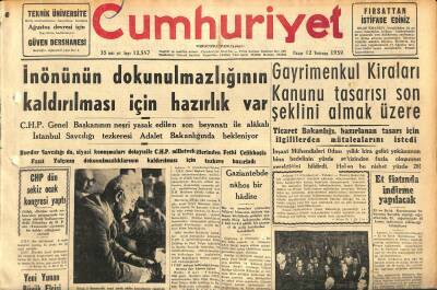 Cumhuriyet Gazetesi 12 Temmuz 1959 - İzmir Vapuru Kazası Mesulleri Birer Yıl Hapse Mahkum Oldular GZ120135 - 1