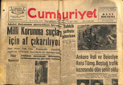 Cumhuriyet Gazetesi 13 Eylül 1960 - Gürsel Ankara Çocuk Yuvasını Ziyaret Etti GZ82582 - 1