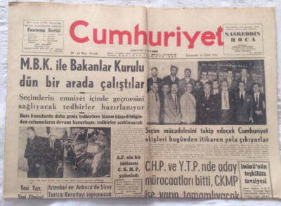Cumhuriyet Gazetesi 13 Eylül 1961 - Nato Manevralarına Katılacak Amerikan Birliği Uçaklarla Adanaya Geldi - GZ19467 - 1
