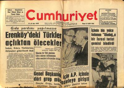 Cumhuriyet Gazetesi 13 Eylül 1964 - Kennedyye Atılan Maytap Fişeği Heyecan Yarattı GZ80092 - 1