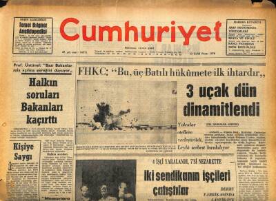 Cumhuriyet Gazetesi 13 Eylül 1970 - Venedikte Kasırga 35 Ölü Var GZ85965 - 1