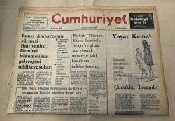 Cumhuriyet Gazetesi 13 Eylül 1975 GZ1627 - 2