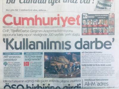 Cumhuriyet Gazetesi 13 Haziran 2017 - Kullanılmış Darbe, Öso Birbirine Girdi GZ40672 - 1