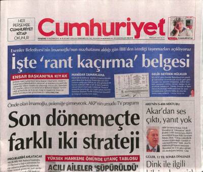 Cumhuriyet Gazetesi 13 Haziran 2019 - Öğretmen Eğitimlerinde Harem Selamlık Uygulamaya Geçildi - MHPden Zafiyet Ve Maliyet Uyarısı GZ95290 - 1