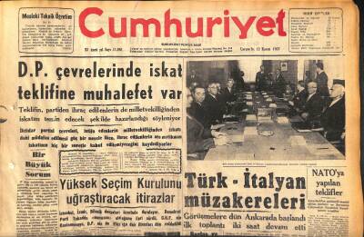 Cumhuriyet Gazetesi 13 Kasım 1957 - İran , Bahreyn Adasını İstiyor - Türk-İran Müzakereleri GZ119704 - 1