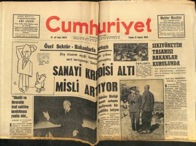 Cumhuriyet Gazetesi 13 Kasım 1964 - Kolejli Kızlar Kirk Douglası Eziyordu GZ88353 - 1