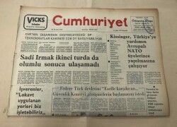 Cumhuriyet Gazetesi 13 Mart 1975 GZ1566 - 1
