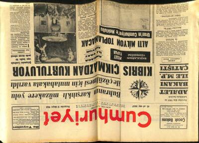 Cumhuriyet Gazetesi 13 Mayıs 1965 - Kıbrıs Çıkmazdan Kurtuluyor GZ59005 - 1