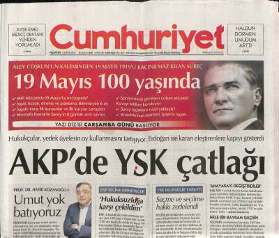 Cumhuriyet Gazetesi 13 Mayıs 2019 - Maden Faciasının 5. Yıldönümünde Aileler Hala Adalet Bekliyor - ÇGD Ödülleri Sahiplerini Buldu GZ95249 - 1