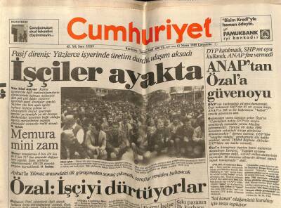 Cumhuriyet Gazetesi 13 Nisan 1989 - Doğum Günü Hediyesi GZ56903 - 1