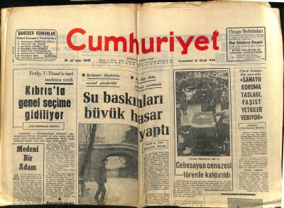 Cumhuriyet Gazetesi 13 Ocak 1968 - Kıbrısta Genel Seçime Gidiliyor GZ59186 - 1