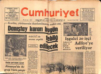 Cumhuriyet Gazetesi 13 Ocak 1969 - Türk-Sovyet Sınır Sorunu İçin Bir Heyet Moskovaya Gidiyor GZ98223 - 1