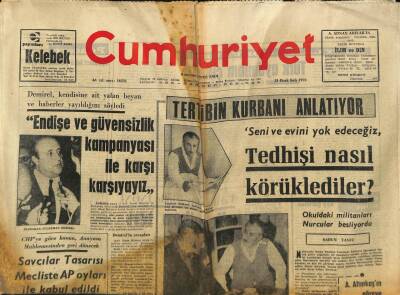 Cumhuriyet Gazetesi 13 Ocak 1970 - Demirel , Kendisine Ait Yalan Beyan Ve Haberler Yayıldığını Söyledi GZ80273 - 1